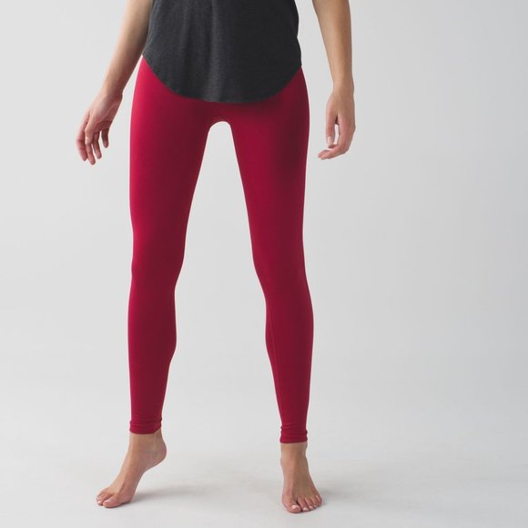 lululemon athletica Pants - Lululemon Zone In Tight Cranberry